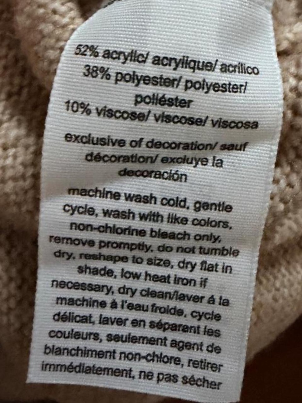 Tommy Hilfiger Women's Crewneck Fair Isle Sweater - Cream, Pink & Light Blue - Picture 5 of 5